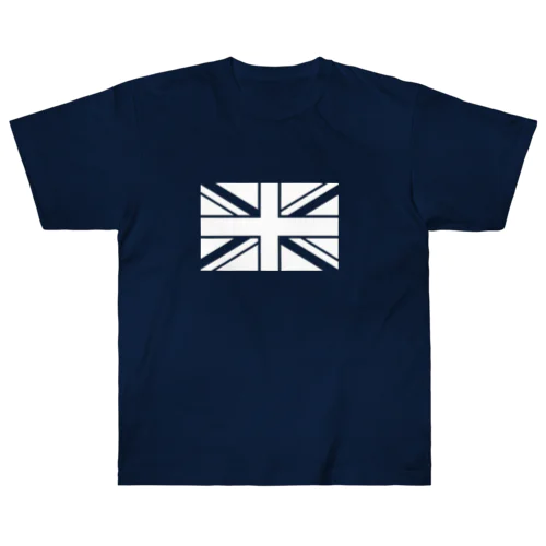 ユニオンジャック イギリス国旗 ホワイト ヘビーウェイトTシャツ