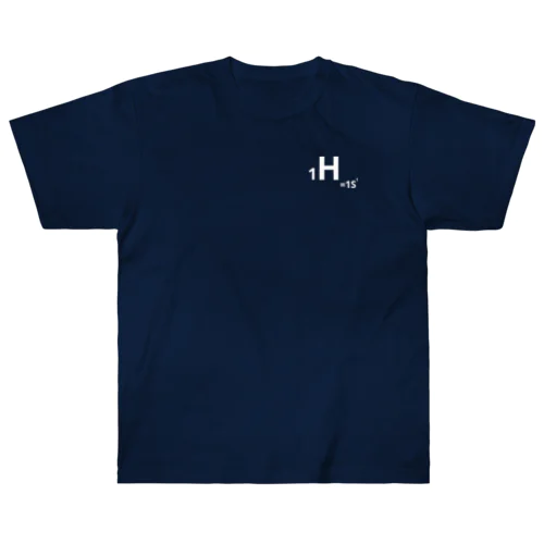 1.hydrogen(白/表のみ) ヘビーウェイトTシャツ