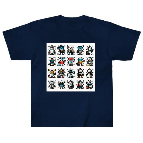 ロボットいっぱい！ Heavyweight T-Shirt