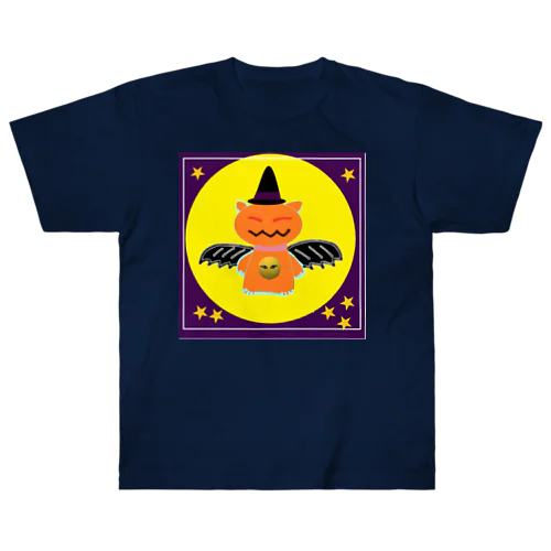 ハロウィン猫 Heavyweight T-Shirt