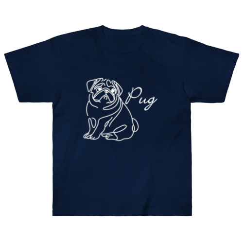 PUG*ほわいとらいんⅡ Heavyweight T-Shirt