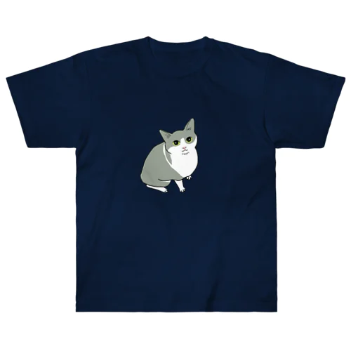 うるうる猫さん ヘビーウェイトTシャツ