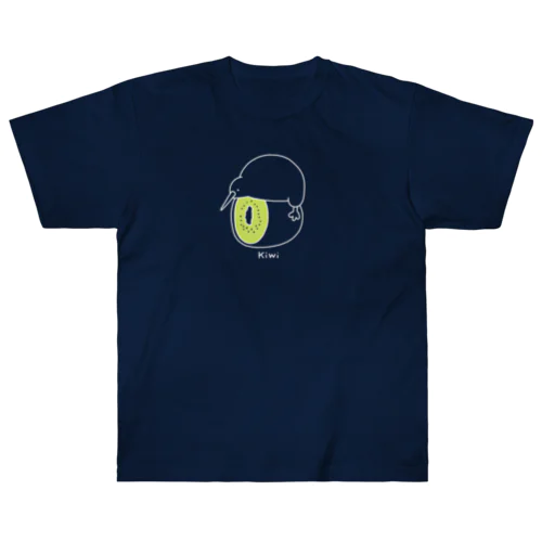 キウイの上にキーウィ　(濃い色用) Heavyweight T-Shirt