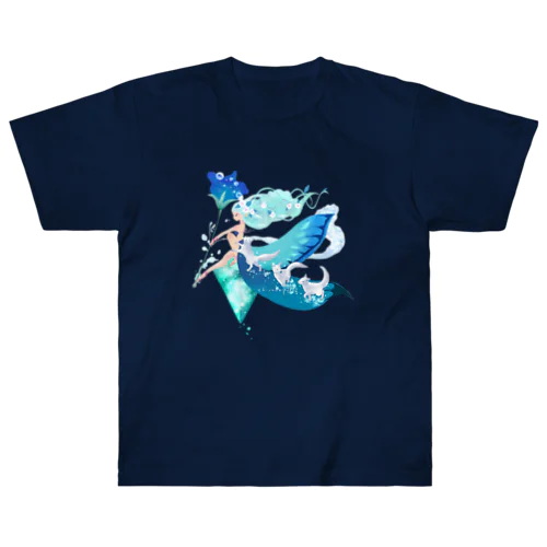 水の魔法 Heavyweight T-Shirt
