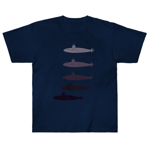 潜水艦 Heavyweight T-Shirt