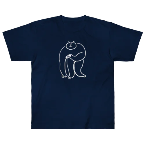 強そうな猫様 Heavyweight T-Shirt