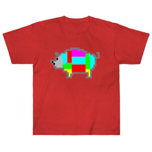 ブタ肉 部位 ドット絵 Heavyweight T-Shirt