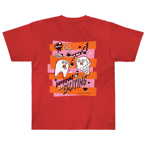 あいすだいすき!(オレンジ) Heavyweight T-Shirt