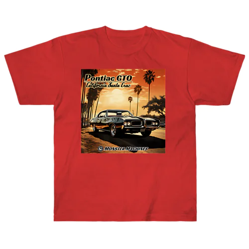 Pontiac GTO  California Santa Cruz モンスターマシーン ヘビーウェイトTシャツ