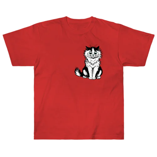 おすわりねこ＜ルイス・ウェイン＞ Heavyweight T-Shirt