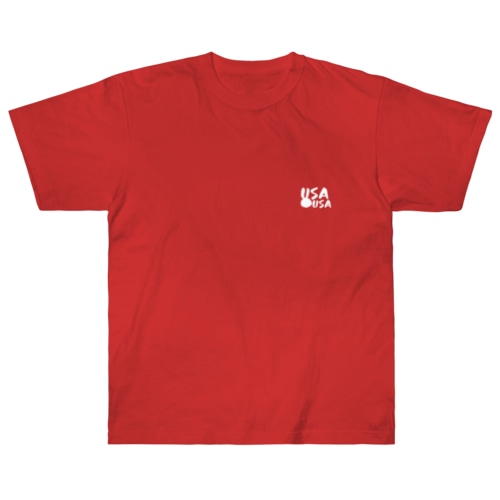 愛さRED(前面プリント)【定番】 Heavyweight T-Shirt