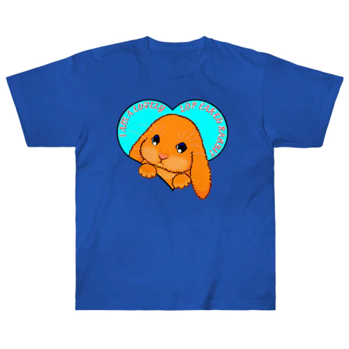 Lop eared rabbit(ロップイヤーラビット) 英語バージョン ヘビーウェイトTシャツ