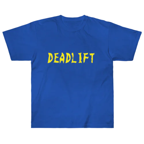 DEADLIFT  黄ロゴ Heavyweight T-Shirt