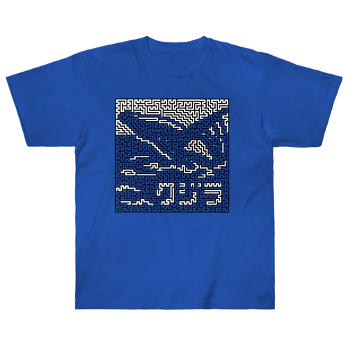 迷路でクジラ④ ヘビーウェイトTシャツ