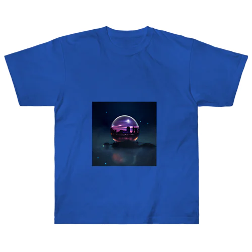 異星から見た青き星の幻想 ヘビーウェイトTシャツ