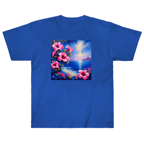 日本の風景:南国の楽園、Japanese scenery: Tropical Paradise ヘビーウェイトTシャツ