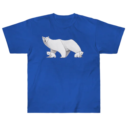 白熊親子（カラー） ヘビーウェイトTシャツ