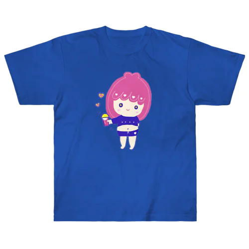 プロテイン女子（ロゴなし） ヘビーウェイトTシャツ