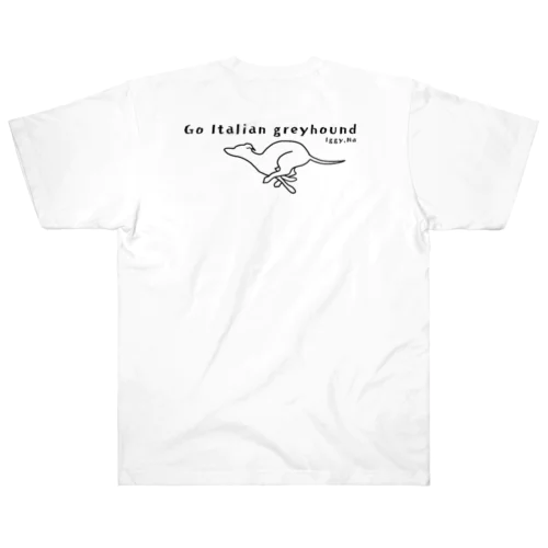 go Italian grey hound ヘビーウェイトTシャツ