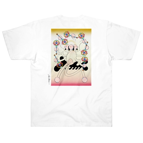 現代ジャパン魔法ステッキ阿修羅 Heavyweight T-Shirt