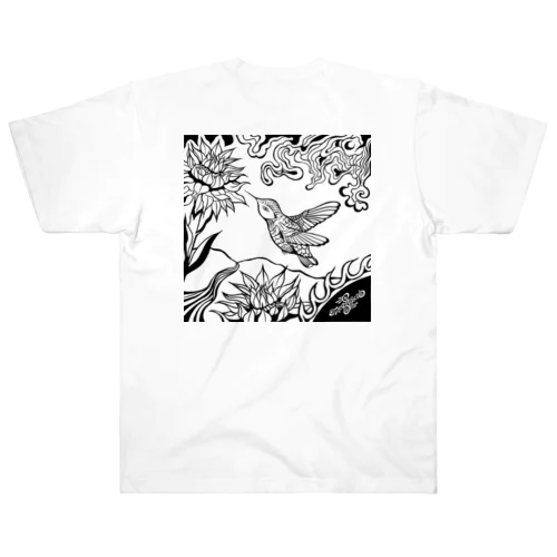 ハチドリの夢（バックプリント） ヘビーウェイトTシャツ