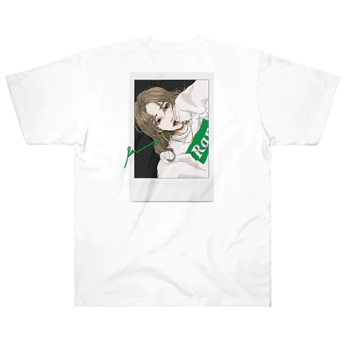 persistent love【green】 Heavyweight T-Shirt