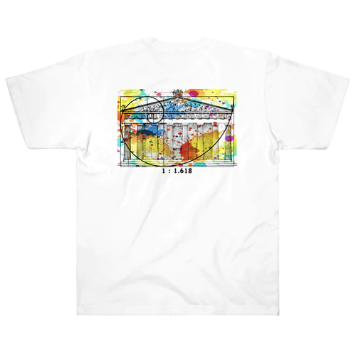 ART×名建築 パルテノン神殿 Heavyweight T-Shirt