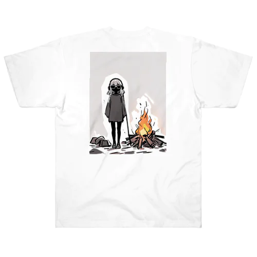 Bonfire lit Heavyweight T-Shirt