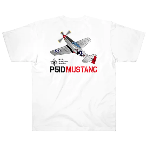 P51D MUSTANG（マスタング）２ Heavyweight T-Shirt