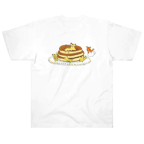 溶けタイガーwithパンケーキ Heavyweight T-Shirt