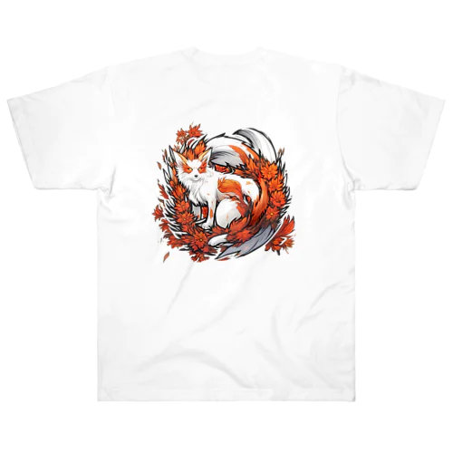 花狐（背面） Heavyweight T-Shirt