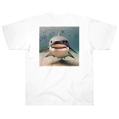 可愛いサメ Heavyweight T-Shirt