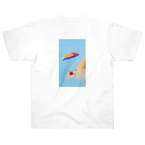 Ice cream with parasol Heavyweight T-Shirt