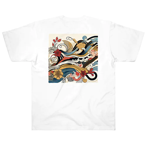 綺麗な和風柄 Heavyweight T-Shirt