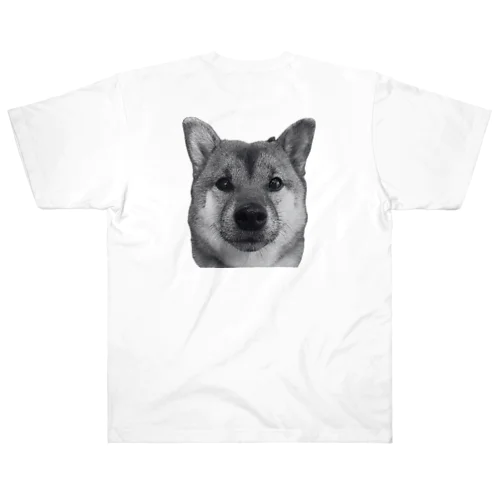 柴犬あんこのおねだり顔グッズ ヘビーウェイトTシャツ