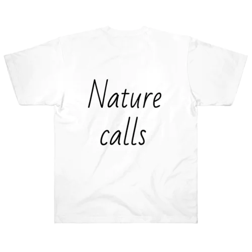 Natur calls ヘビーウェイトTシャツ