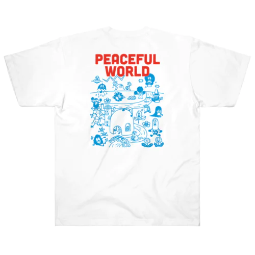 PEACEFUL WORLD Heavyweight T-Shirt