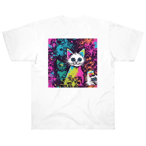 psychedelic kitty ⅱ  Heavyweight T-Shirt