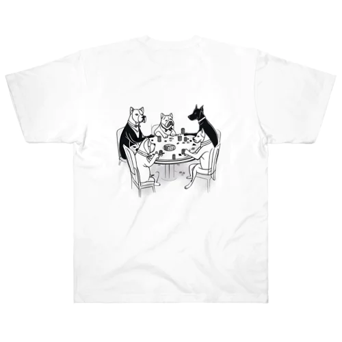 Dogs Playing Poker Heavyweight T-Shirt