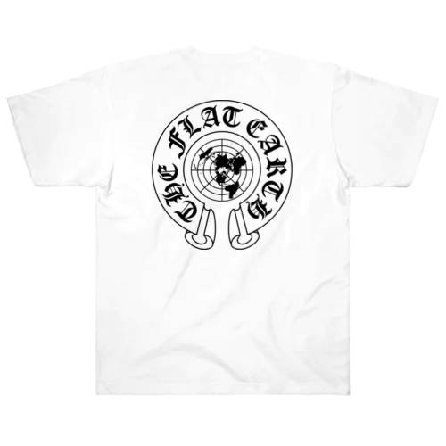 フラットアースMAP04 ch-BLACK ヘビーウェイトTシャツ