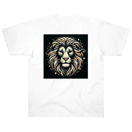 百獣の王ライオン Heavyweight T-Shirt