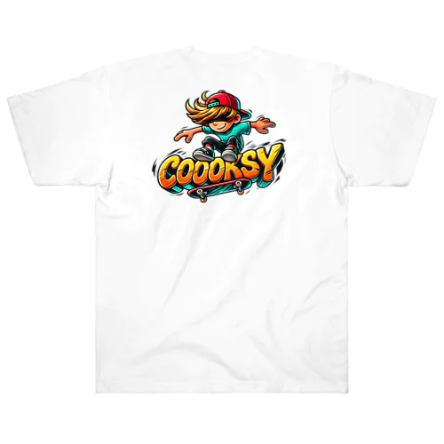 Cooksy スケートボード Heavyweight T-Shirt