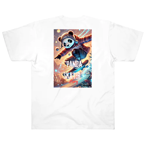 Panda Skater Heavyweight T-Shirt