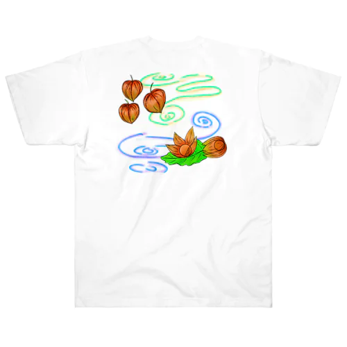 ホオズキ 水紋（和柄）その2 Heavyweight T-Shirt