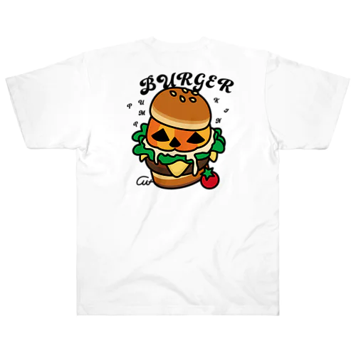 バックプリント　バーガー ヘビーウェイトTシャツ