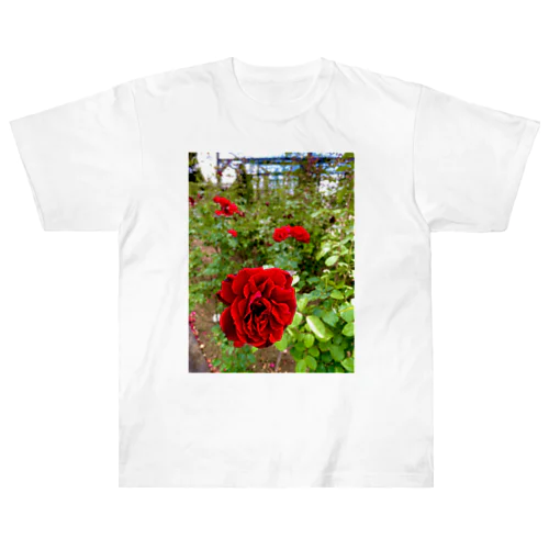 赤い花 ヘビーウェイトTシャツ