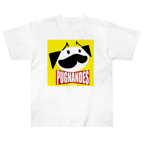 PUGNANDES2022‗Yellow ヘビーウェイトTシャツ