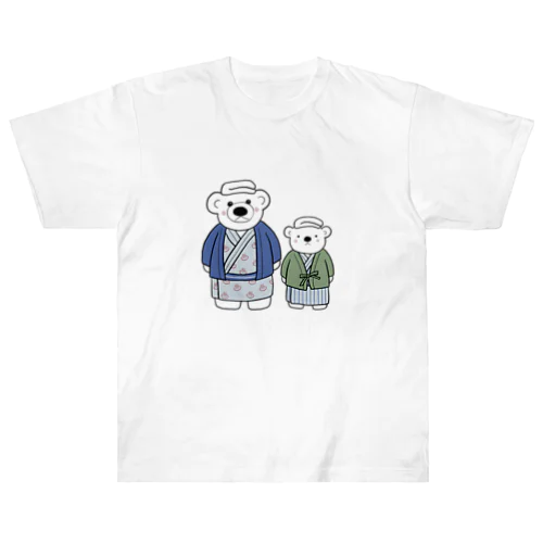 CAPTAIN WHITE BEAR AND JUNIOR 浴衣Tシャツ ヘビーウェイトTシャツ