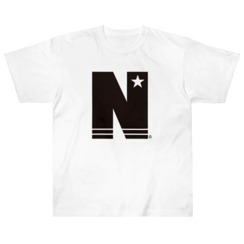 N STAR ブラック Heavyweight T-Shirt