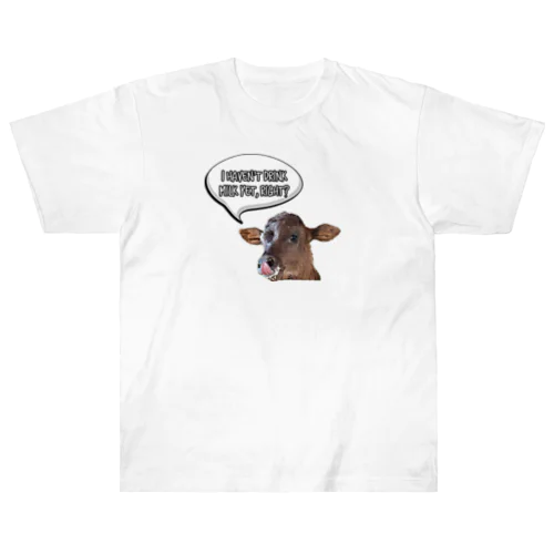 Happy cows♪ 吹き出しver ヘビーウェイトTシャツ